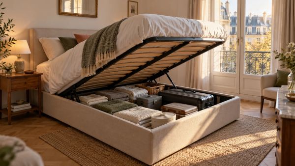 Maximisez l'espace de votre chambre grâce à un sommier coffre