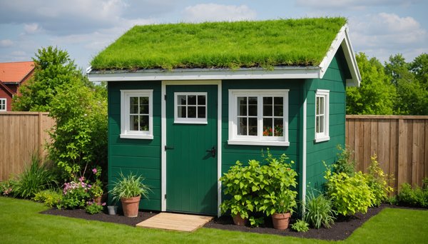 Les avantages d'une toiture végétale pour votre abri de jardin